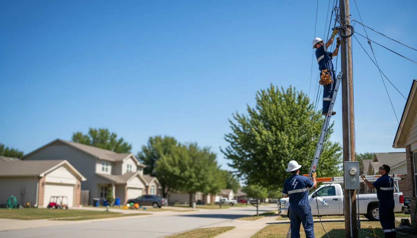Residential electrician providing installation services in Dow, IL